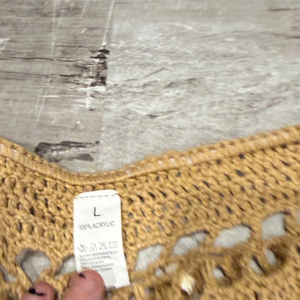 Handmade Crochet Beach Cover-Up - Picture 2 of 3